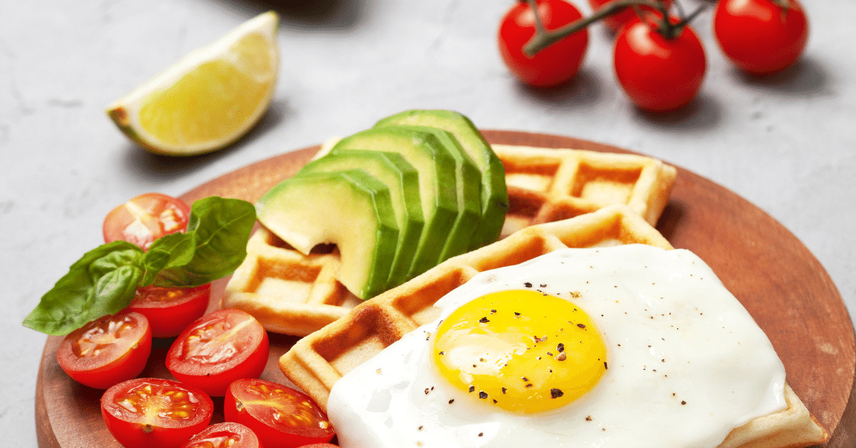 Savory Open Faced Waffles