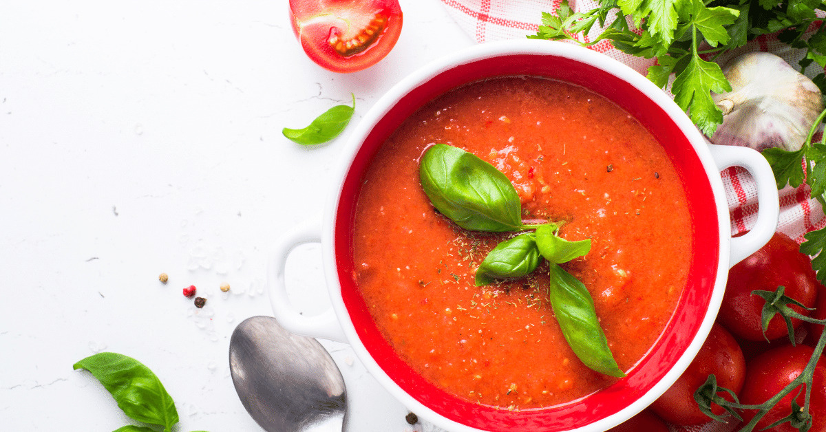 Creamy Zucchini Tomato Soup