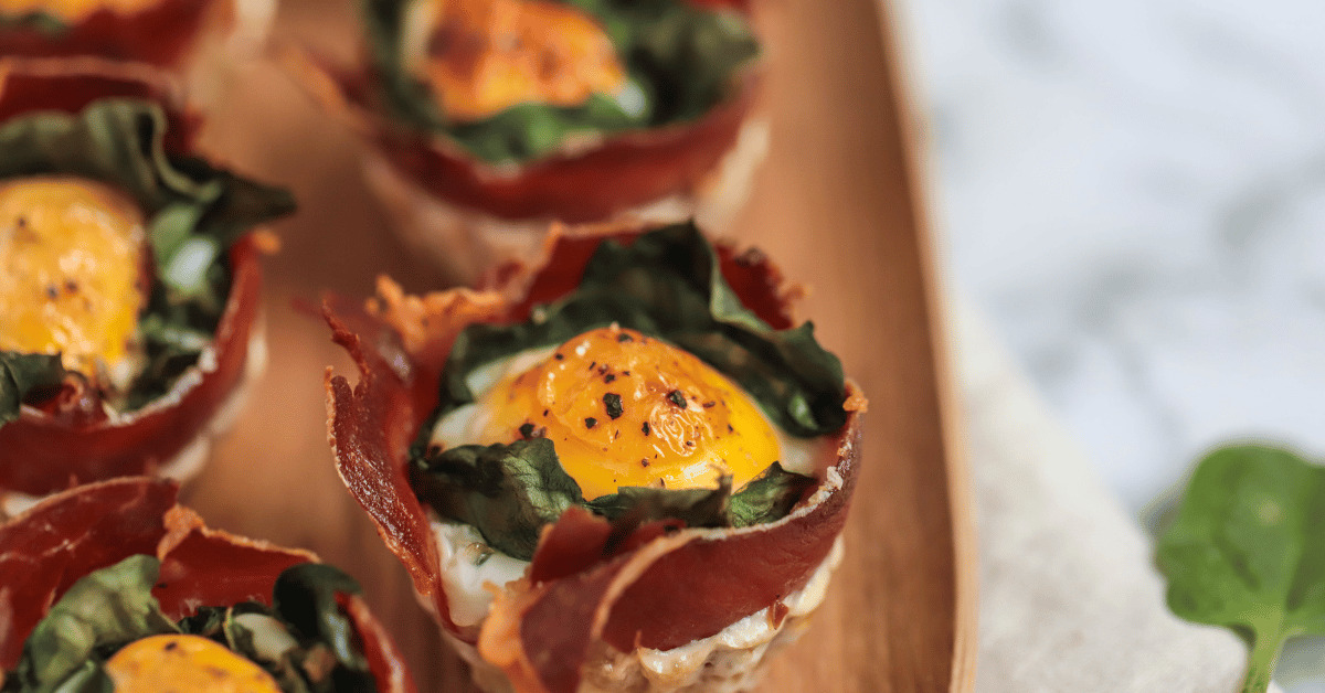 Bacon, Spinach Egg Cups