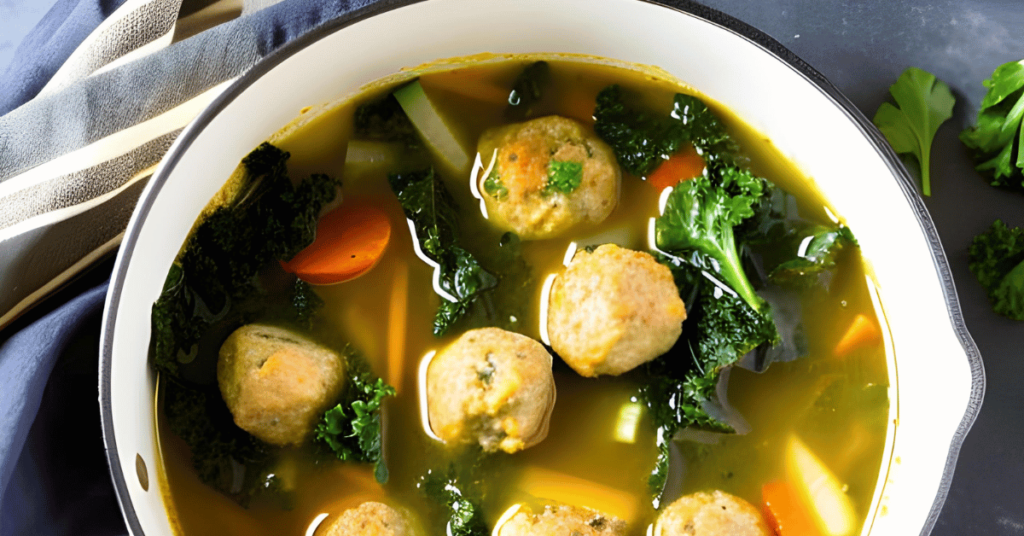Turkey Meatball Kale Soup Farmacy Counter