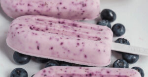 Blueberry Protein Popsicles
