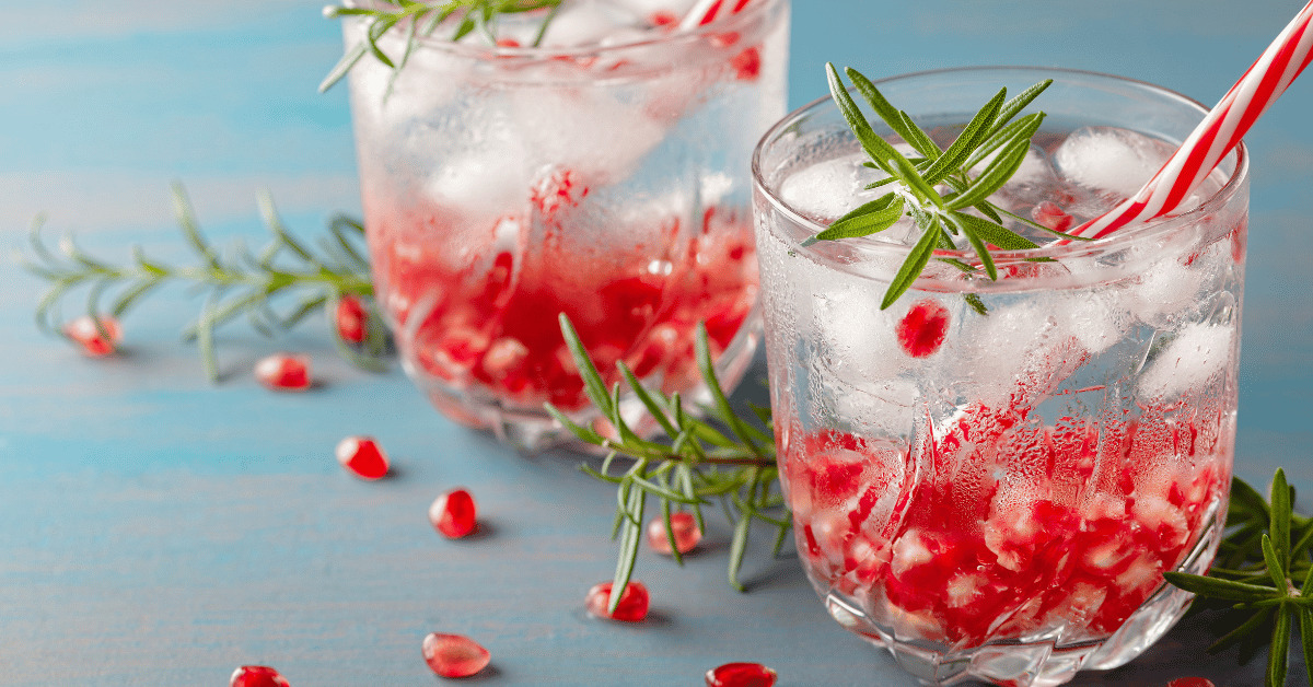 Festive Pomegranate Infused Water