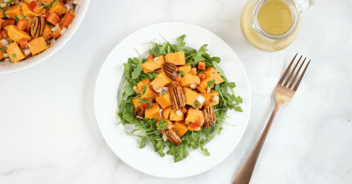 Warm Sweet Potato Pecan Salad - Farmacy Counter