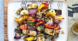 Grilled Vegetables with Zesty Herb Dressing
