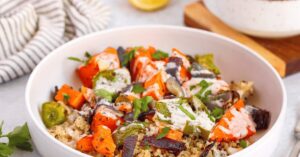 Quinoa Bowl with Tahini Dressing