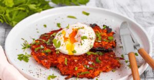 Harissa Sweet Potato Fritters