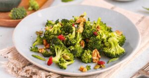 Fresh Broccoli Salad with Minty Dressing