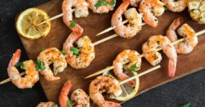Garlic-Lemon Shrimp Skewers