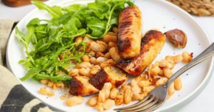 Baked White Beans & Sausage
