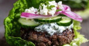 Mediterranean Herb Beef Burger