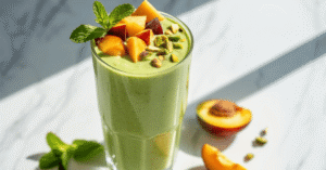 Stone Fruit Green Protein Smoothie