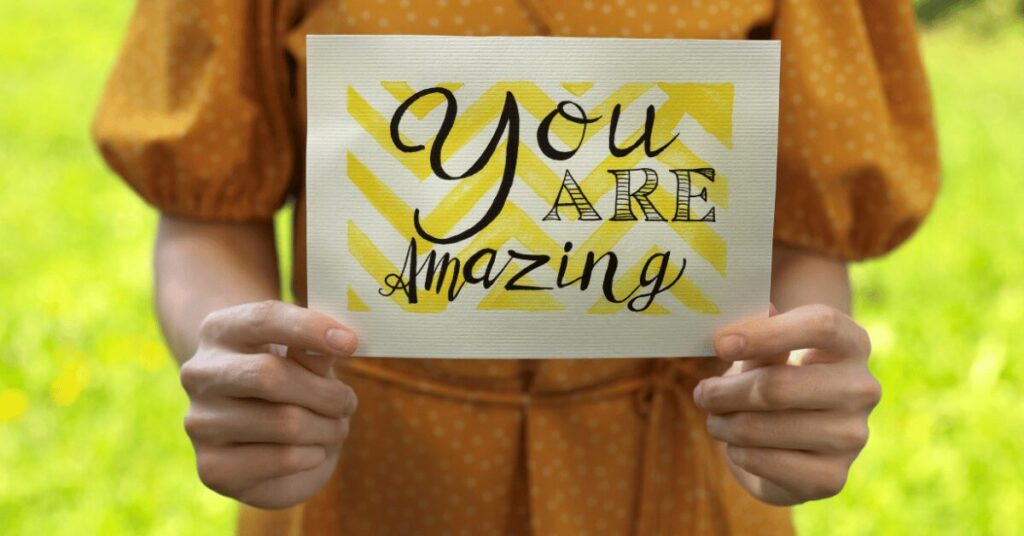 You are amazing affirmation