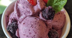 Mixed Berry Fluff Protein Ice Cream