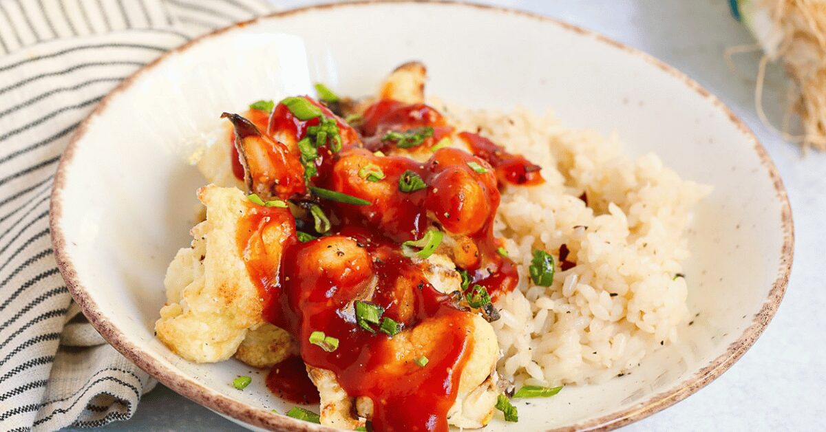 Sweet & Sour Cauliflower Bites