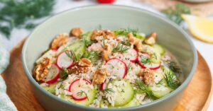 Rice Salad with Dill & Cucumber
