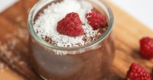 Chocolate Raspberry Chia Pudding