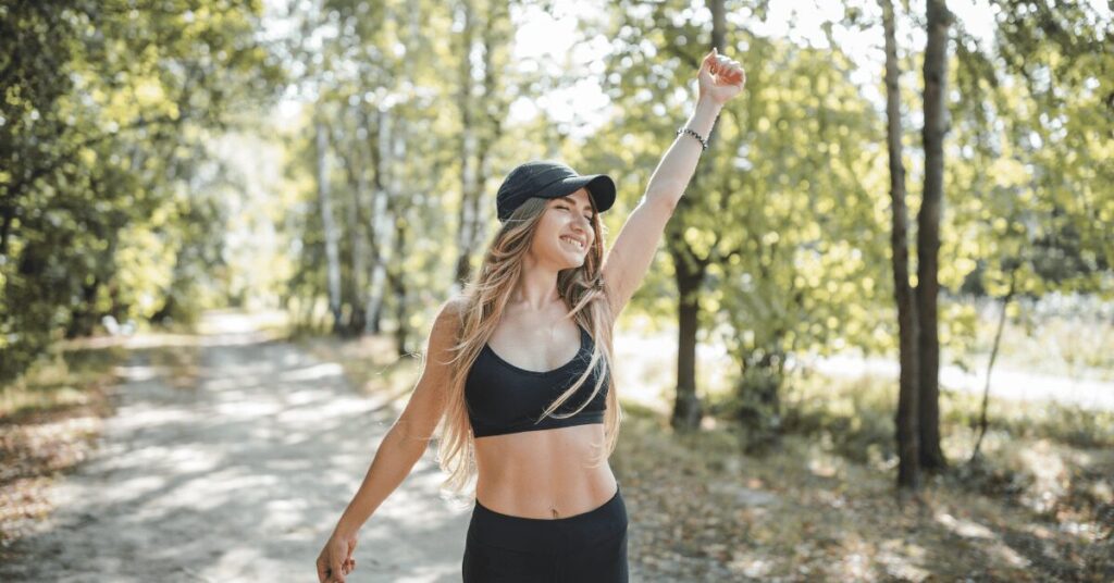 Energetic woman