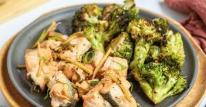 Ginger-Green Onion Steamed Salmon