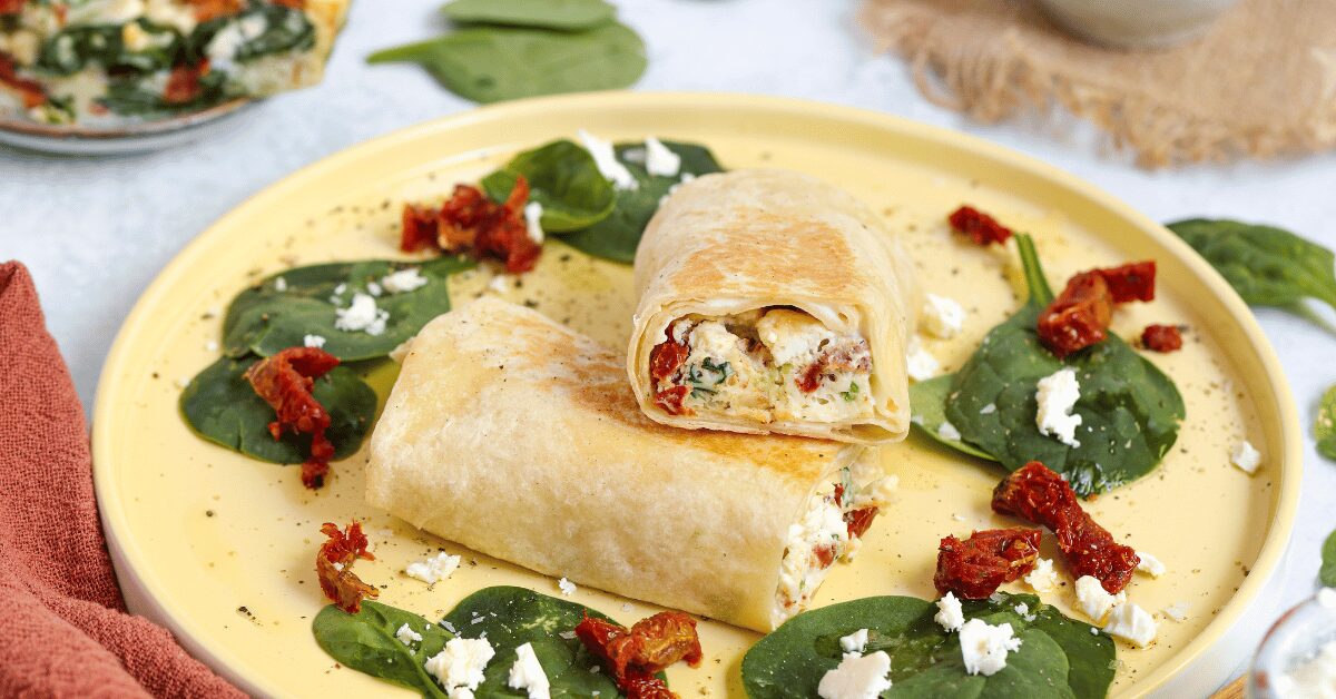 Make-Ahead Egg & Spinach Wraps