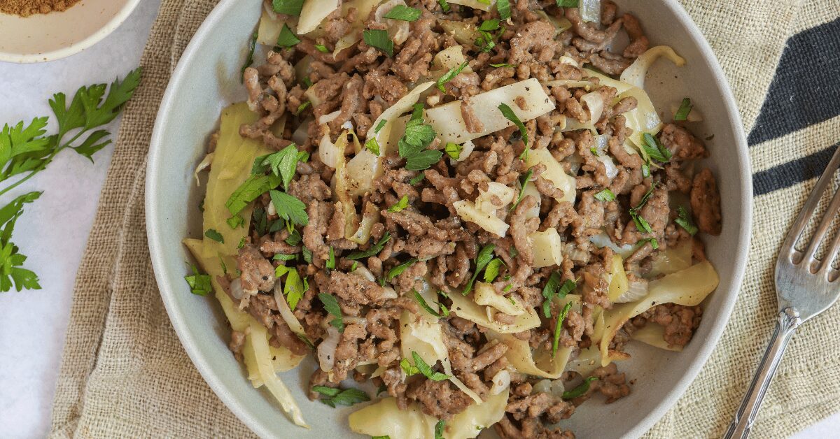 Ground Beef & Cabbage