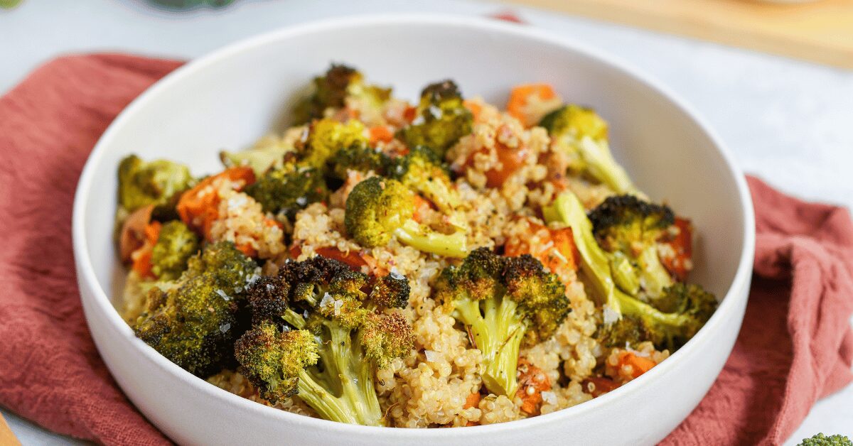 Lemon Quinoa with Roasted Veggies
