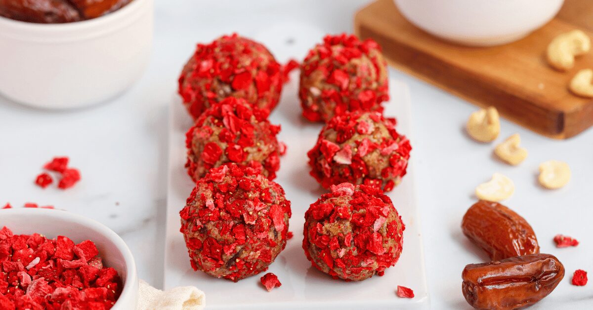 Raspberry Snowflake Truffle