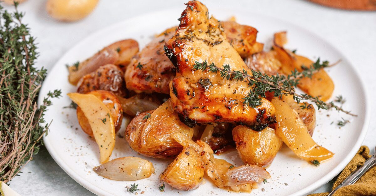 Honey Apple Roasted Chicken