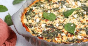 Sweet Potato & Spinach Quiche
