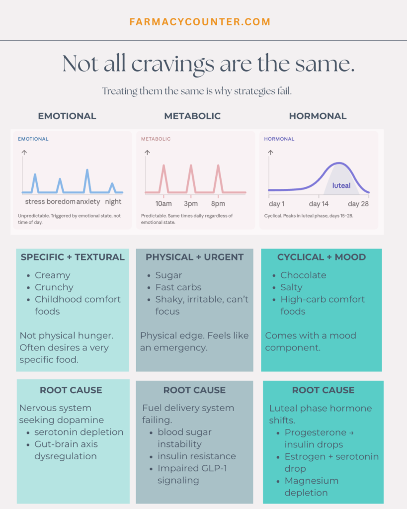 Lifestyle emotional vs Metabolic Vs Hormonal Cravings