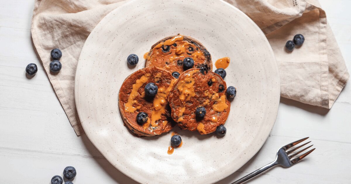 The Best Blueberry Protein Pancakes