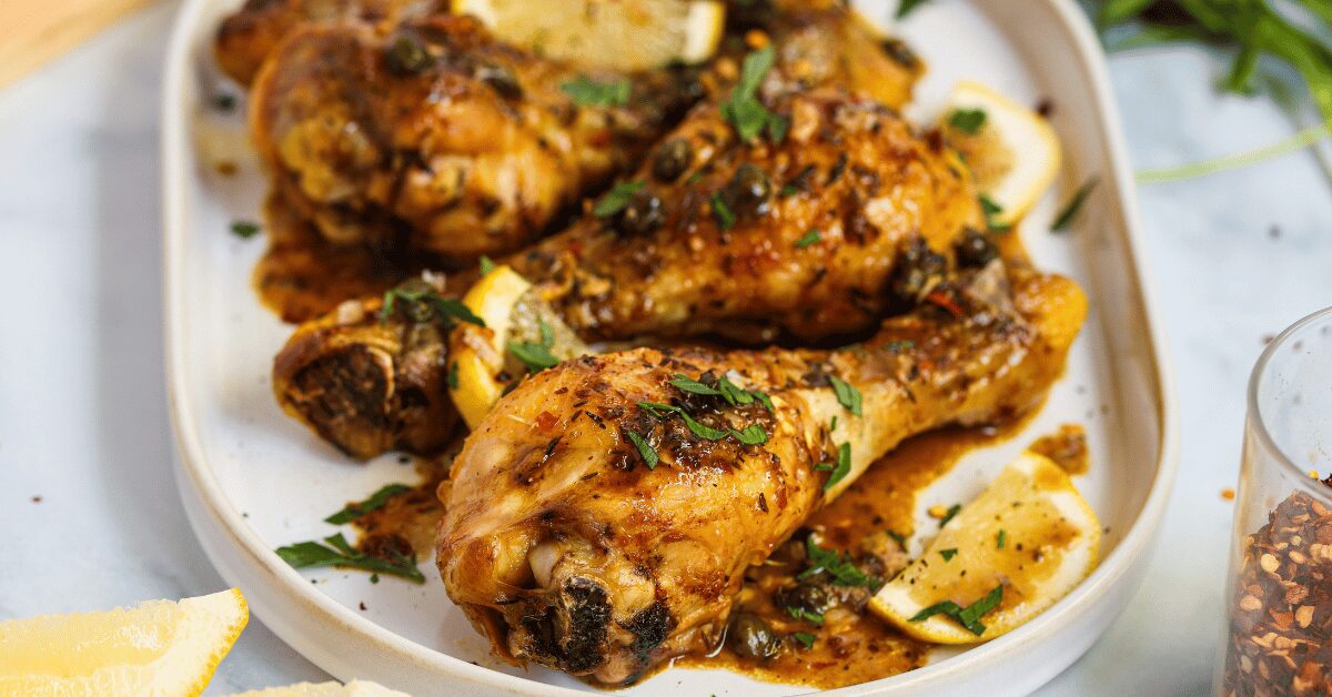 Lemon Garlic Chicken Drumsticks
