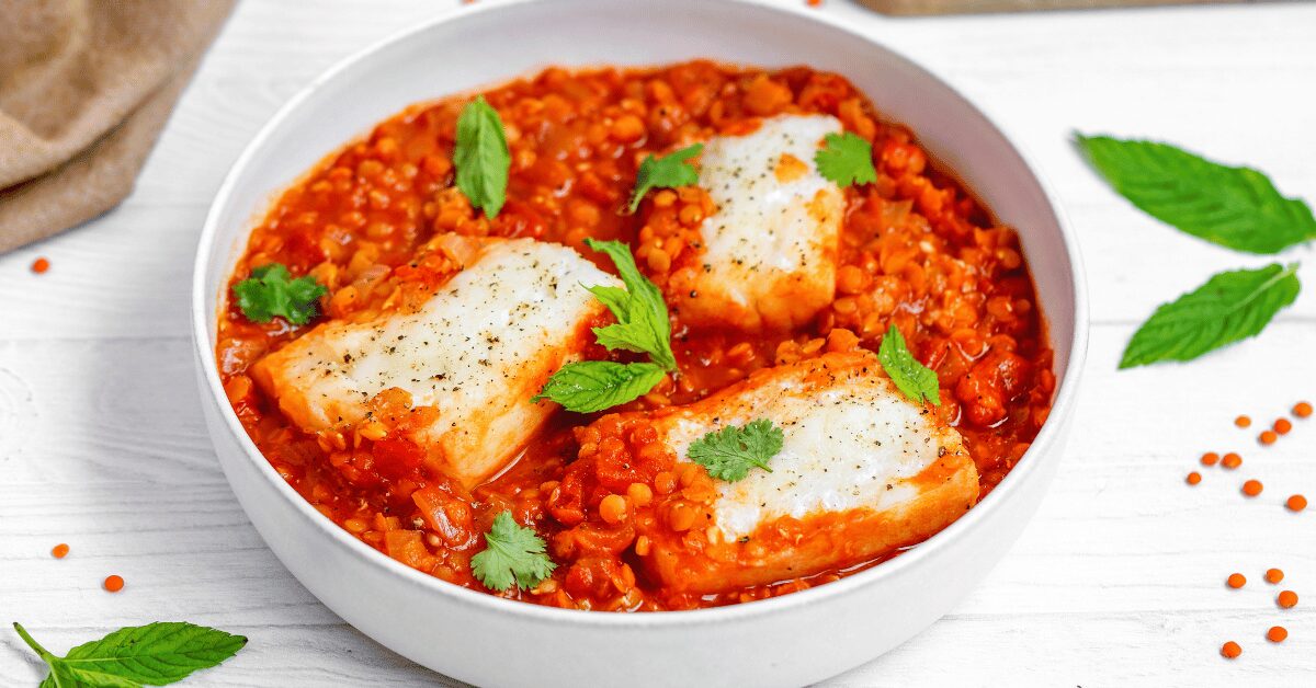 Herbed Cod & Lentil Stew