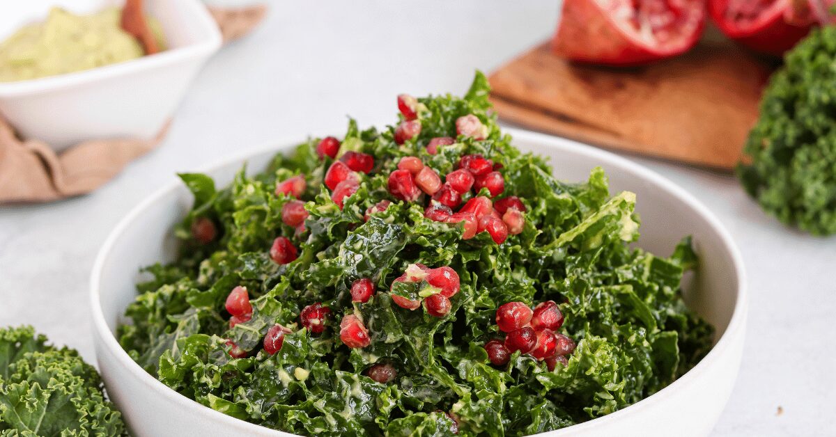 Kale Salad with Avocado Dressing
