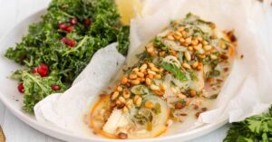 Lemon Halibut en Papillote